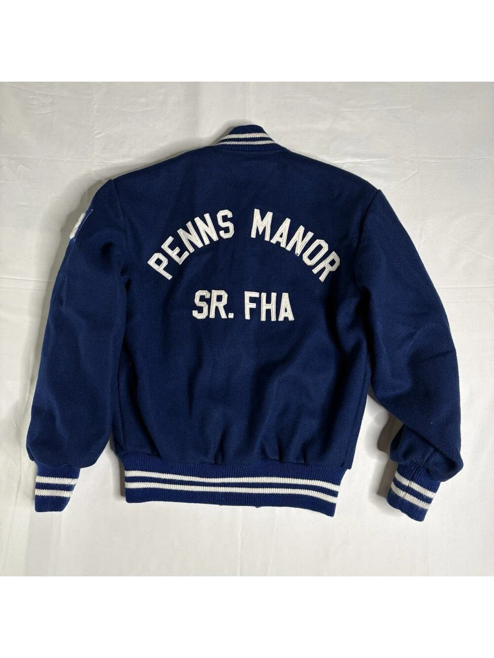 Vintage 1970s The Standard Pennant Co. Varsity Wool Bomber -